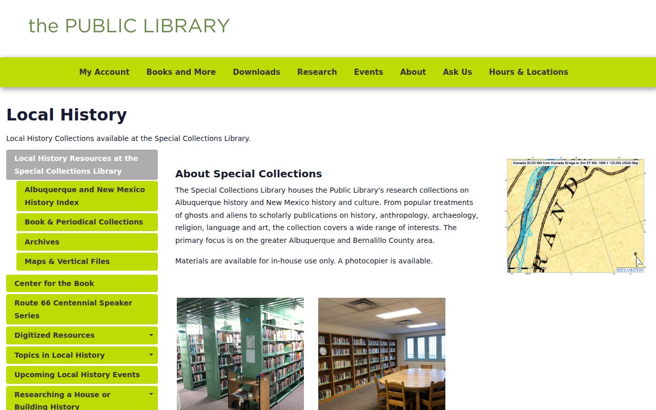 South Valley city directory Albuquerque Bernalillo County Library local history guide