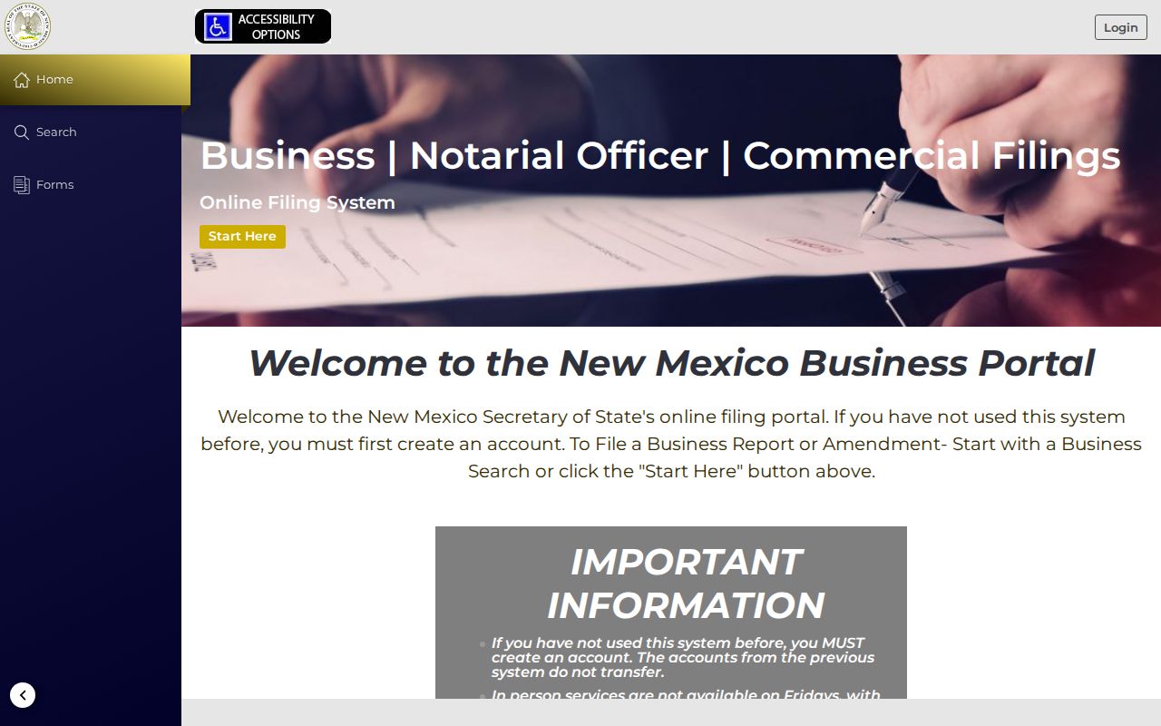 South Valley residents directory New Mexico Secretary of State business services search