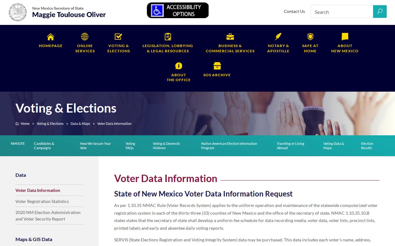 South Valley neighbors New Mexico voter data access rules