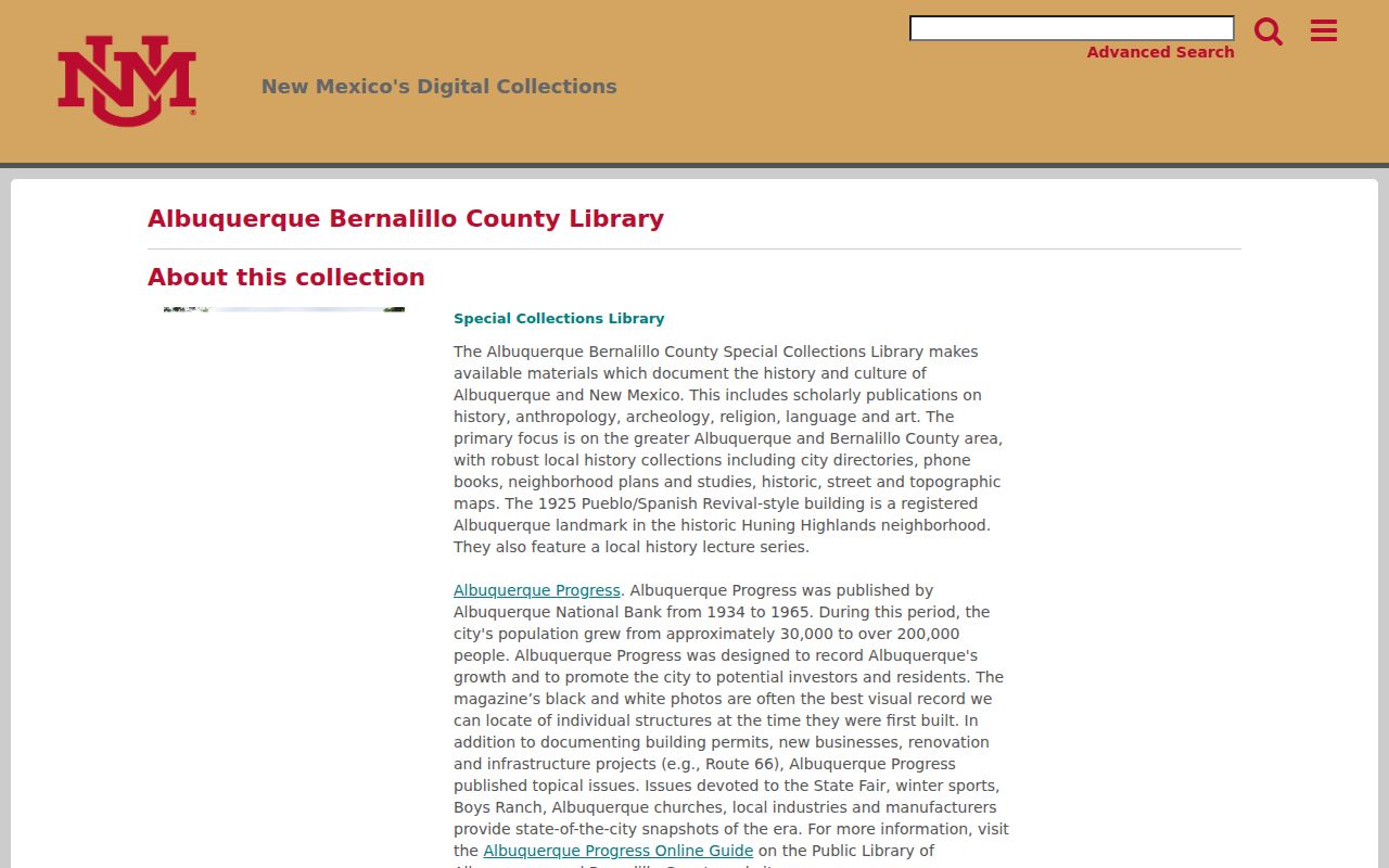 South Valley previous residents ABC Library digital collections search